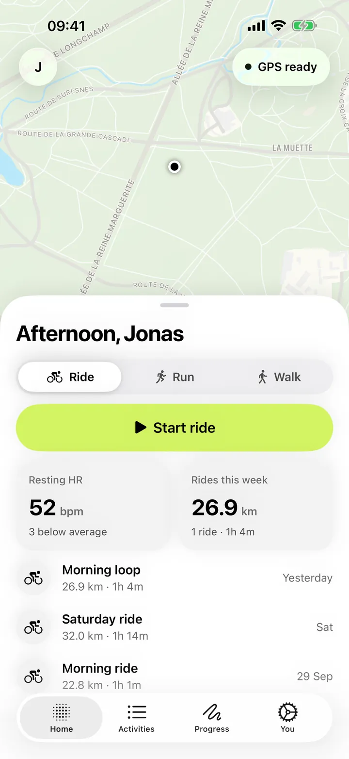 Motionry home with the sport switcher